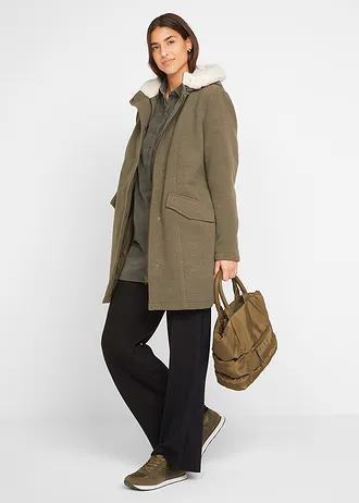 Wijde broek van een viscosemix met elastische band • zwart • bonprix online shop