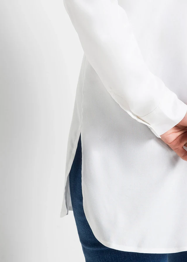 Lange overhemdblouse van viscose • wit • product-page.page-title-suffix