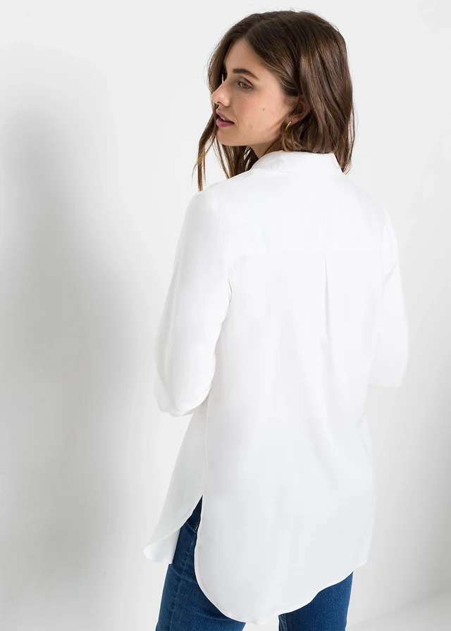 Lange overhemdblouse van viscose • wit • product-page.page-title-suffix