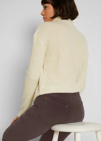 Sztreccs kordnadrág, Skinny • sötétbarna • bonprix áruház