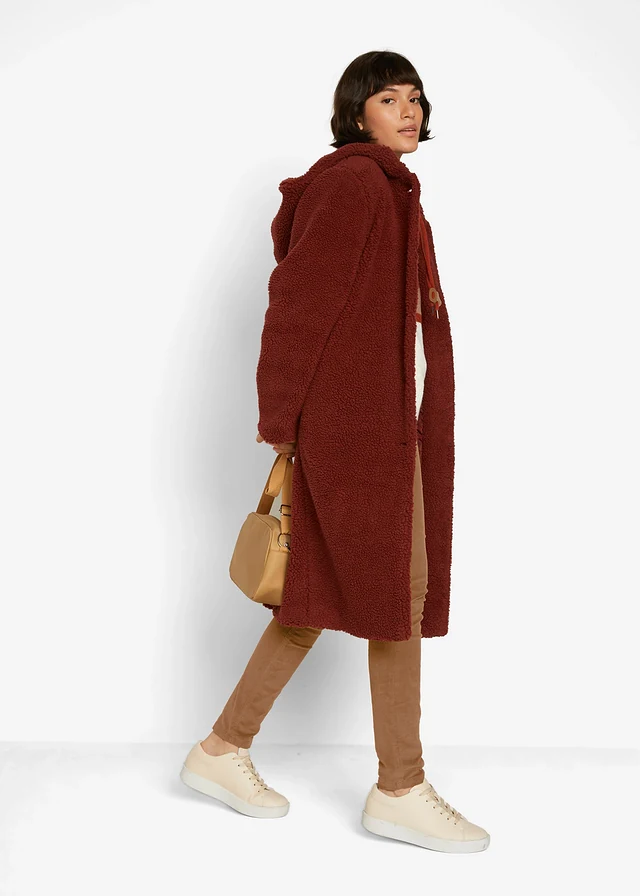 Pantalon skinny en velours côtelé extensible, Couleur: cognac
