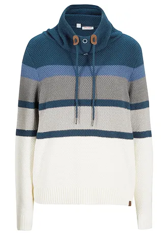 Svetr s širokým límcem