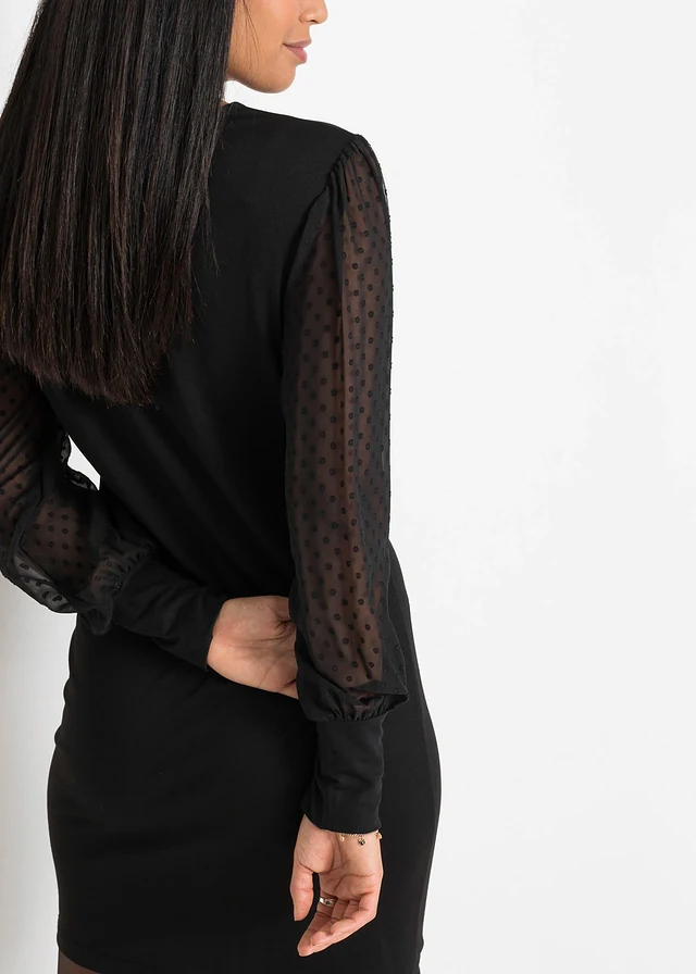 Jersey jurk van een viscosemix • zwart • product-page.page-title-suffix