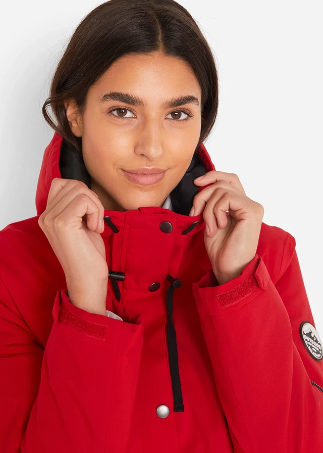 Parka technique et imperméable à capuche • rouge profond • product-page.page-title-suffix