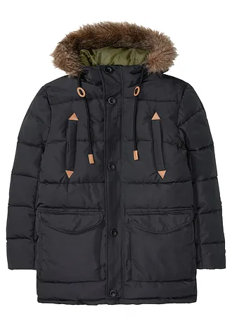 Outdoor jas met capuchon • zwart • bonprix online shop