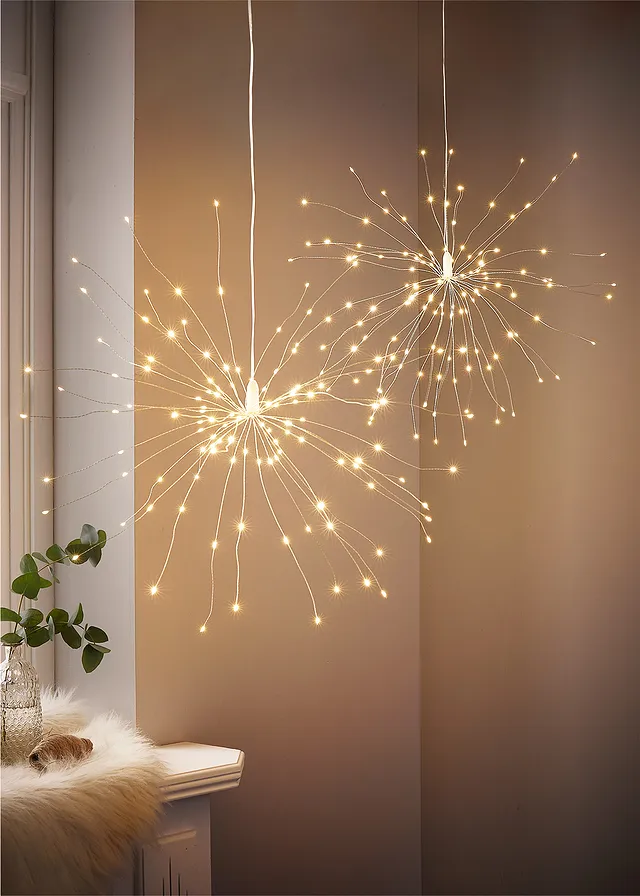 Decoraţie stea cu LED (2buc.)
