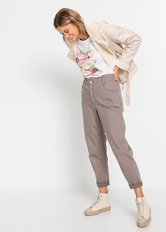 Tričko s natištěnými peříčky, barva: bílá