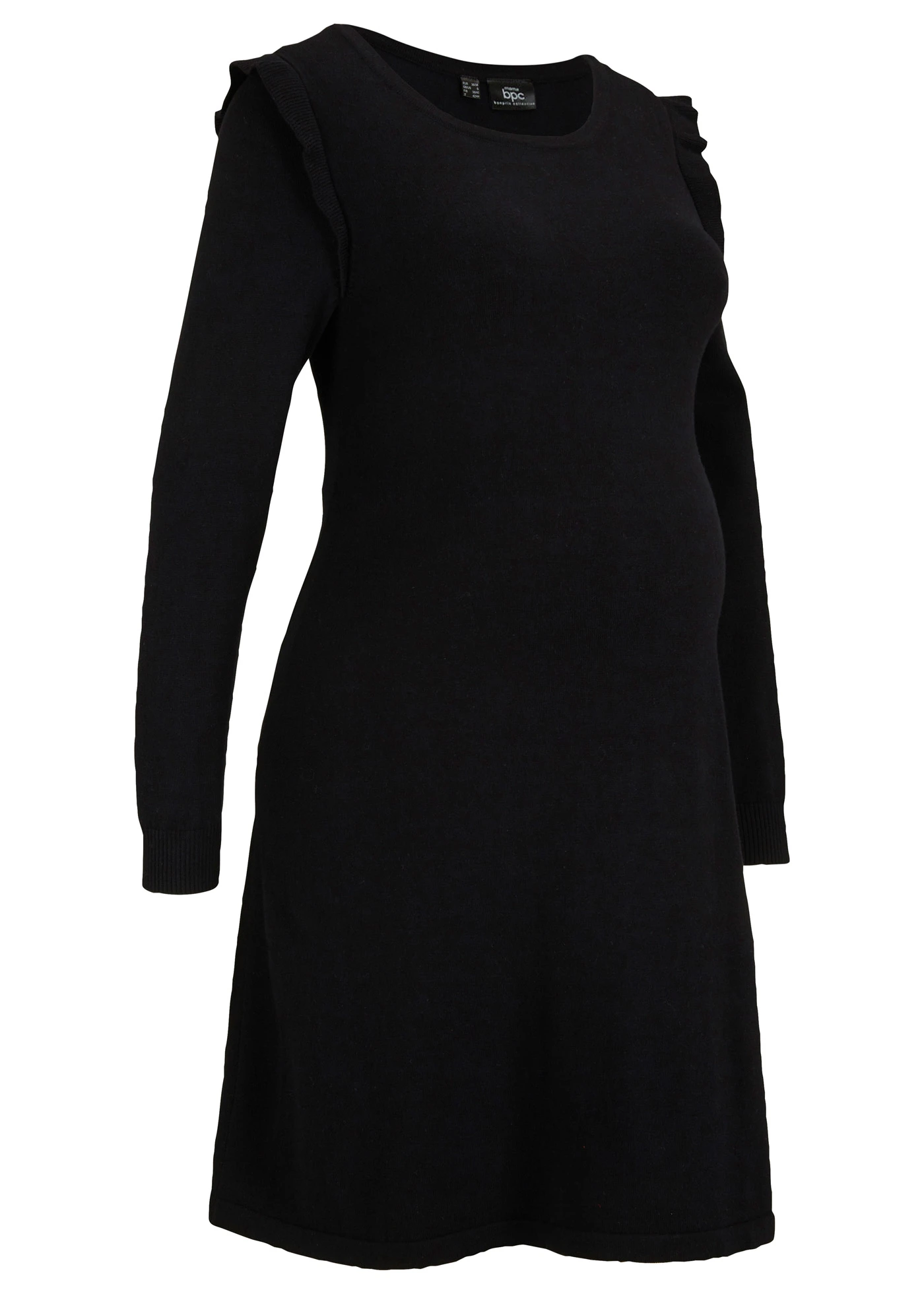 Robe de grossesse en maille douce • noir • Boutique bonprix