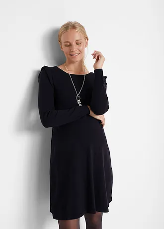 Robe de grossesse en maille douce • noir • Boutique bonprix