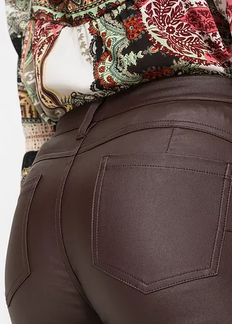 Pantalon extensible en viscose mélangée • marron • Boutique bonprix