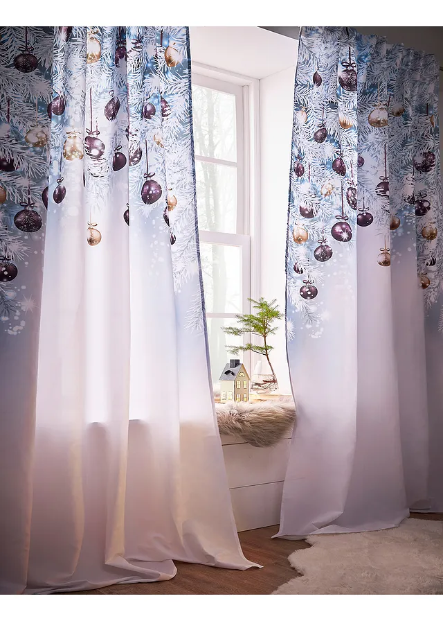 Draperie cu imprimeu de iarnă (1buc.)