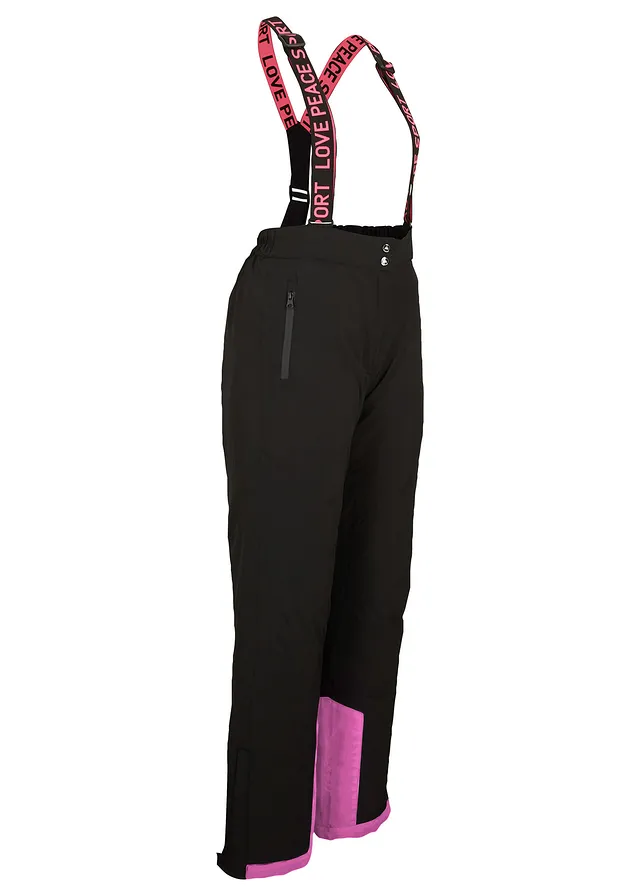 Funkčné termo nohavicevs odnímateľnými ramienkami, nepremokavé