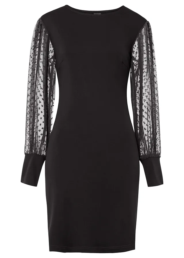 Rochie din jerse din amestec cu viscoză