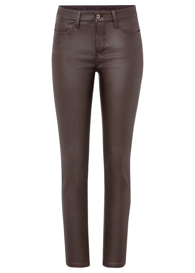 Pantalon extensible en viscose mélangée • marron • Boutique bonprix