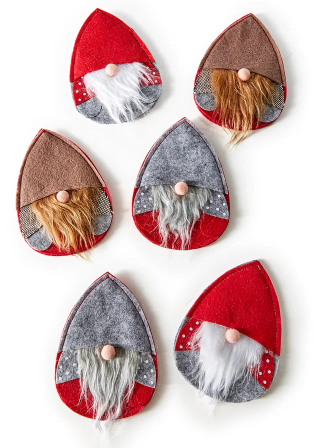 Držiak na príbor v dizajne škriatka (6 ks v balení)