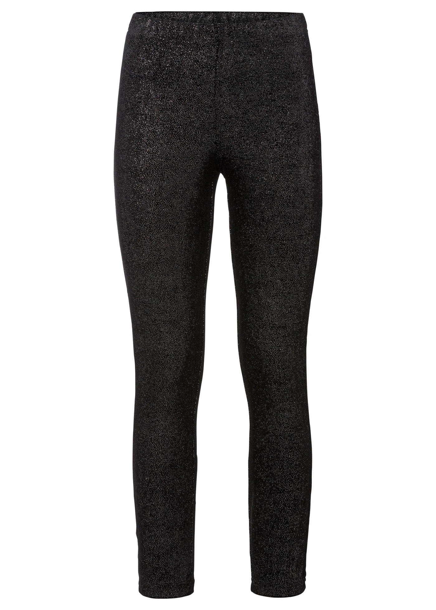 Legging scintillant en velours • noir/argenté • Boutique bonprix
