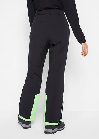 Outdoor thermo skibroek met sneeuwvanger, waterdicht • zwart • bonprix online shop