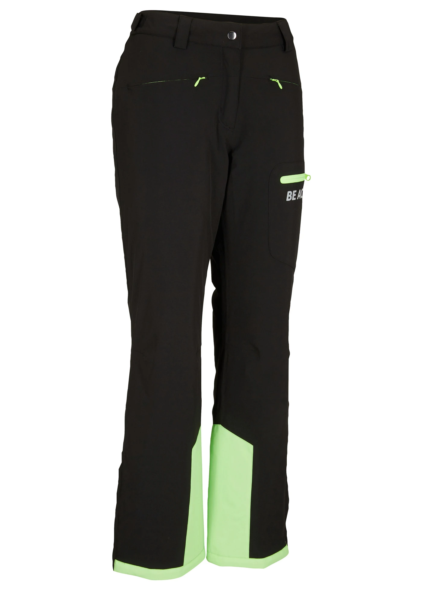 Outdoor thermo skibroek met sneeuwvanger, waterdicht • zwart • bonprix online shop