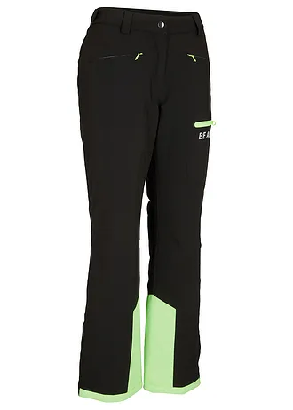 Pantalon de ski thermo fonctionnel avec pare-neige, étanche, Straight