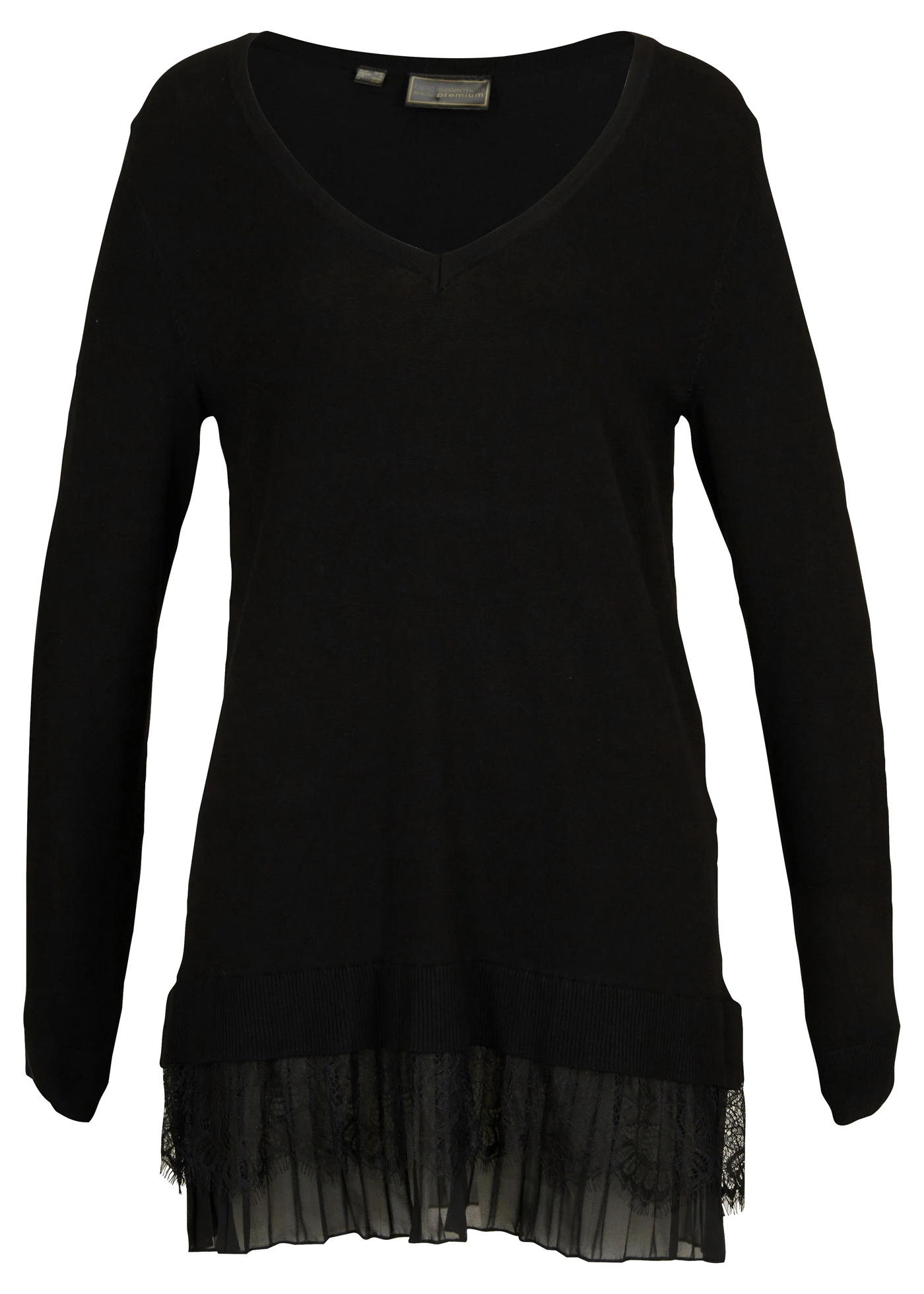 Pull fluide en fine maille • noir • Boutique bonprix