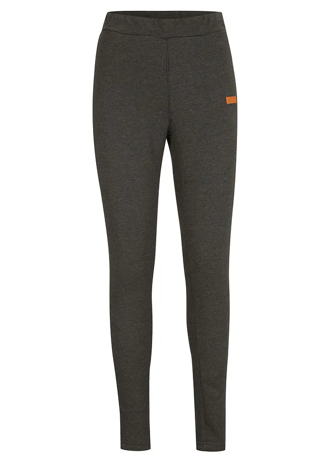 Thermolegging met teddy voering • antraciet gemêleerd • bonprix online shop