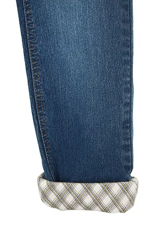 Termo džíny s flanelovou podšívkou, pro dívky • modrá stone • bonprix obchod