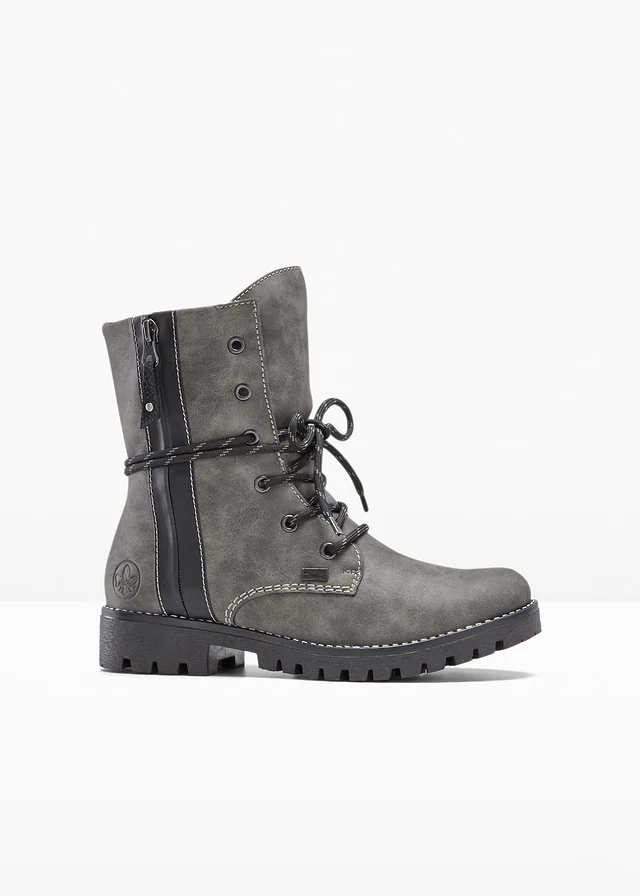 Bottes lacées Rieker, Couleur: gris
