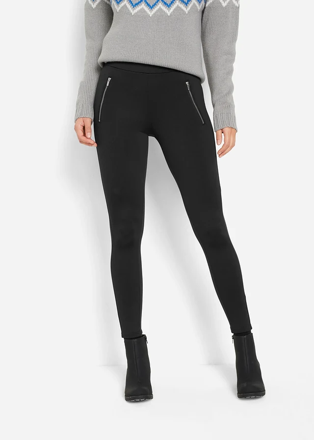 Thermo legging, Kleur: zwart