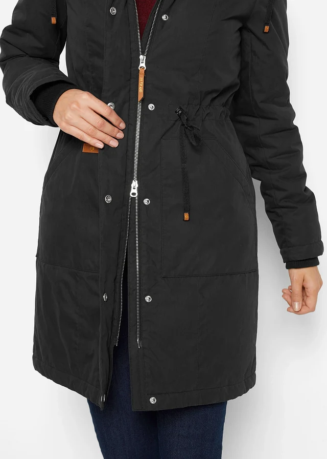 Parka, gevoerd • zwart • product-page.page-title-suffix
