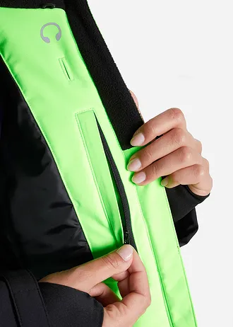 Funkční bunda • neónově zelená - černá • bonprix obchod