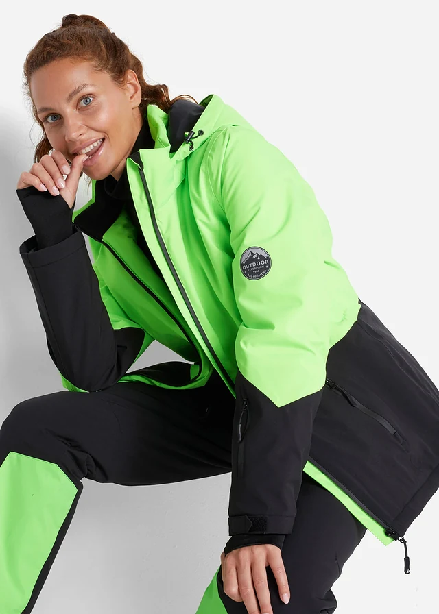 Veste de ski fonctionnelle étanche • vert fluo / noir • product-page.page-title-suffix