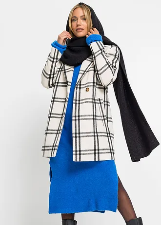 Šála s kapucí, s třpytivým efektem, barva: černá