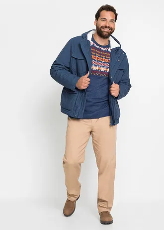 Svetr s norským vzorem, barva: tmavě modrá