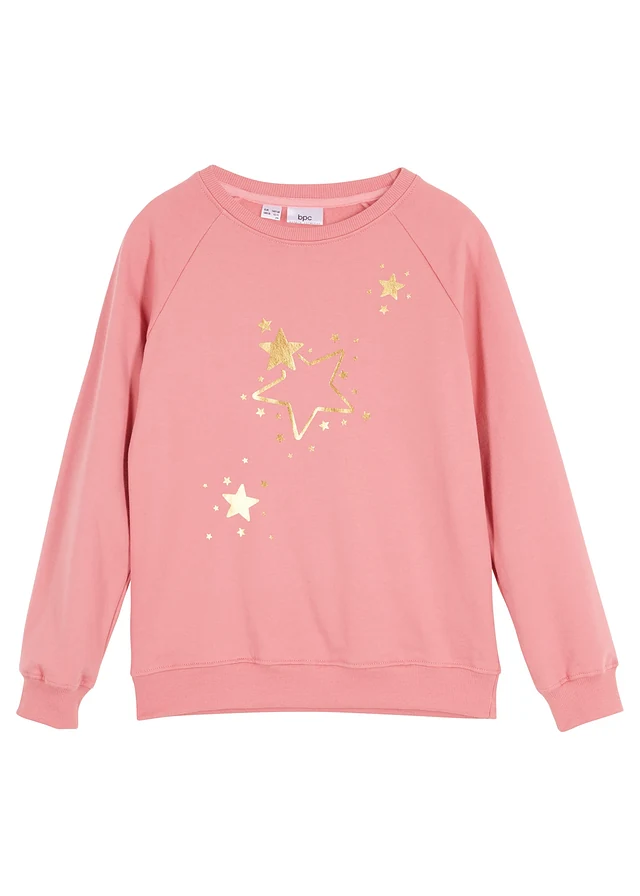 Sweat 100% coton, Couleur: rose fumé