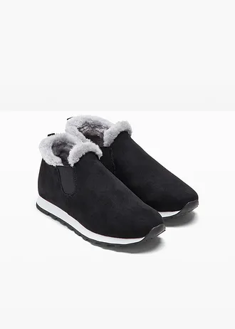 Gewatteerde slip-in sneakers • zwart • bonprix online shop
