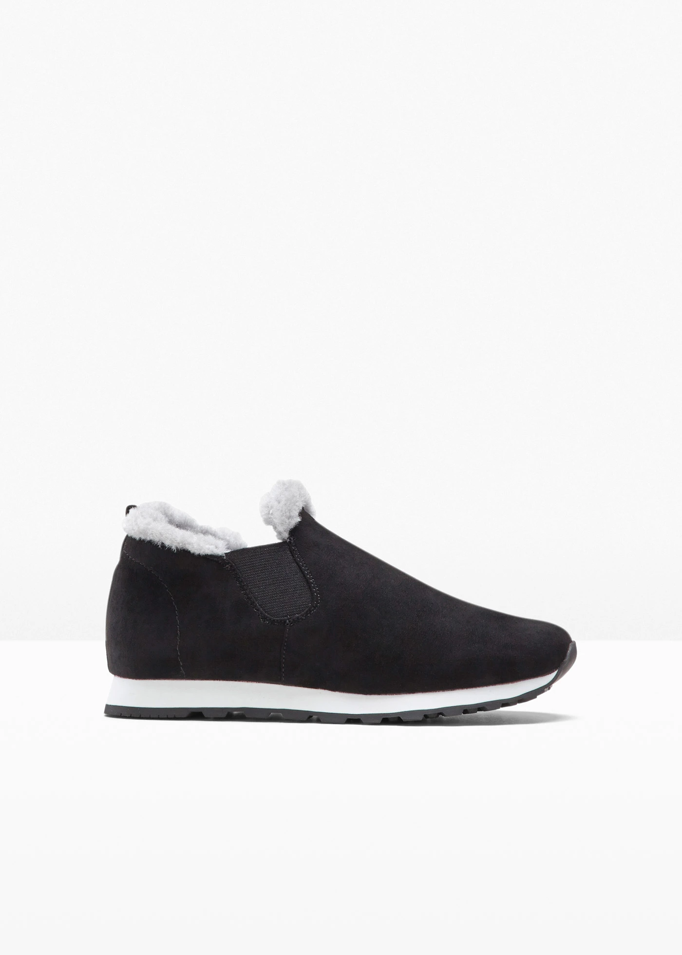 Gewatteerde slip-in sneakers • zwart • bonprix online shop