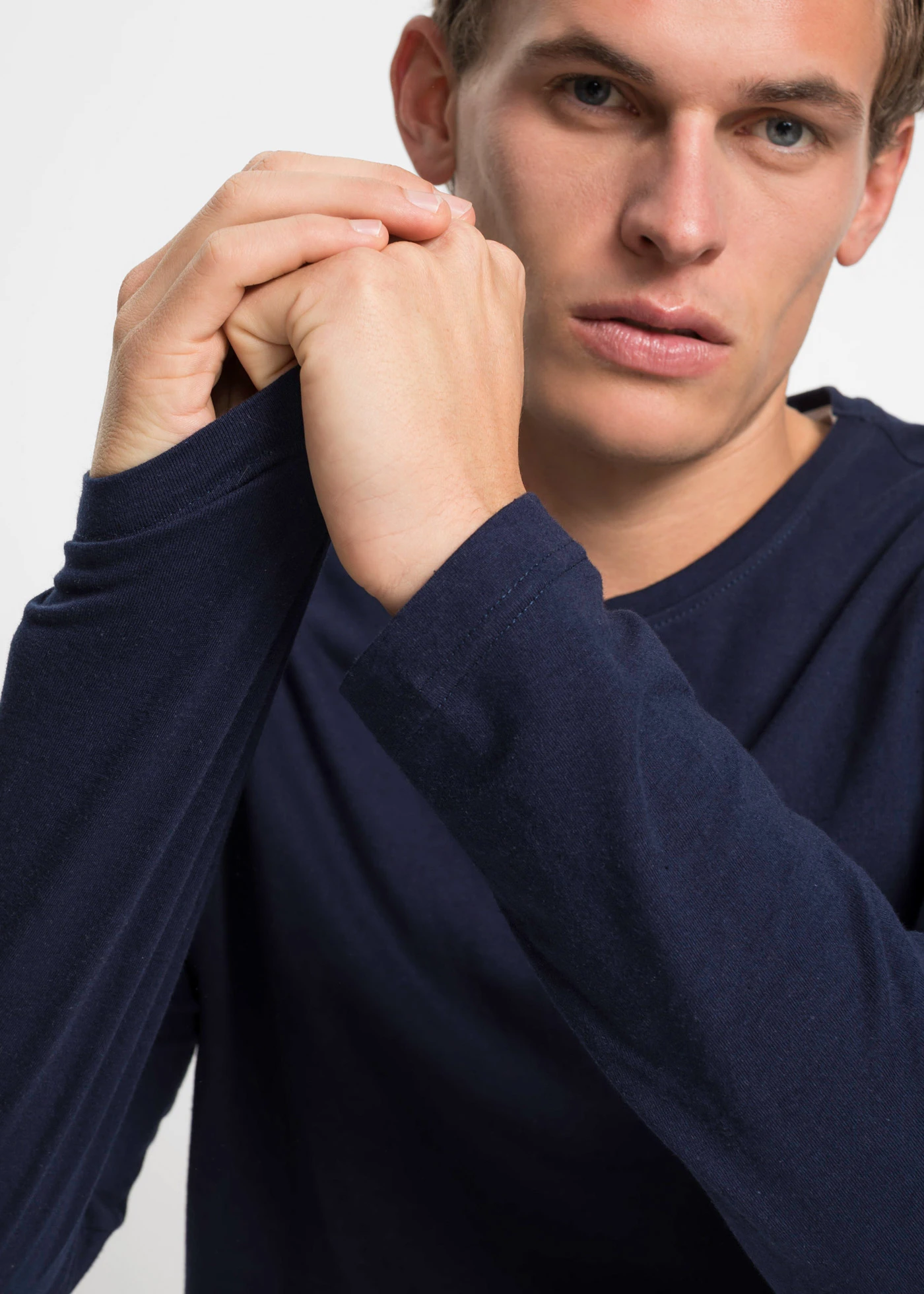 Tričko s dlouhým rukávem (3 ks v balení) • tmavě modrá + bílá + černá • bonprix obchod