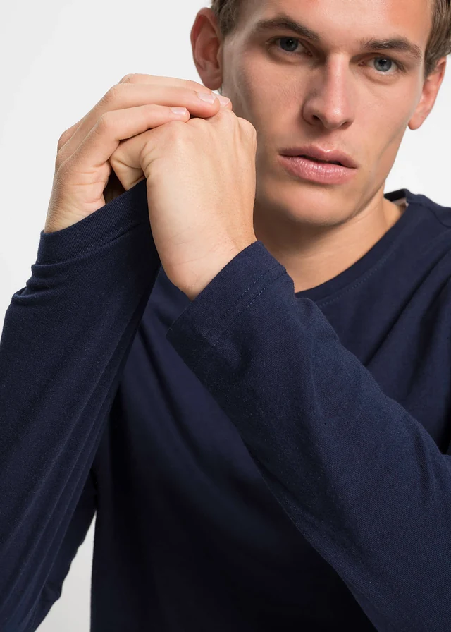 Longsleeve (set van 3) • donkerblauw+wit+zwart • product-page.page-title-suffix