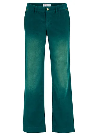 Pantalon en velours côtelé extensible, large