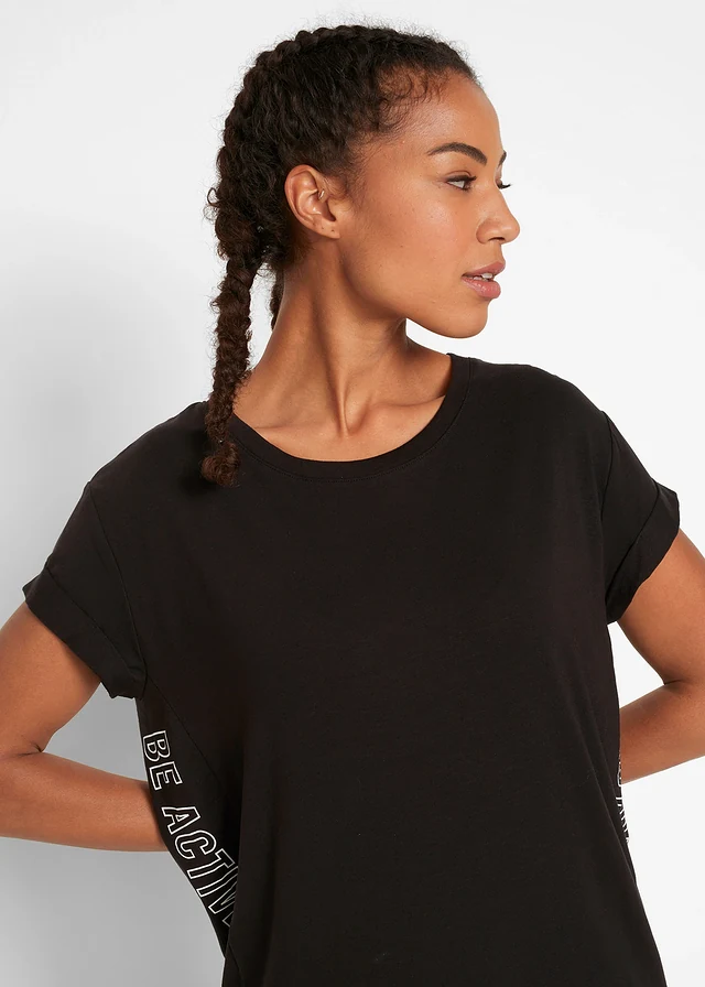 T-shirt de sport • noir imprimé • product-page.page-title-suffix