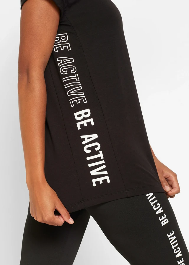 T-shirt de sport • noir imprimé • product-page.page-title-suffix
