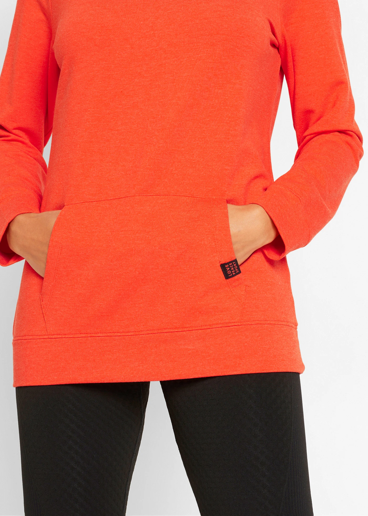 Sweat à capuche doux en viscose mélangée • orange sanguine • Boutique bonprix