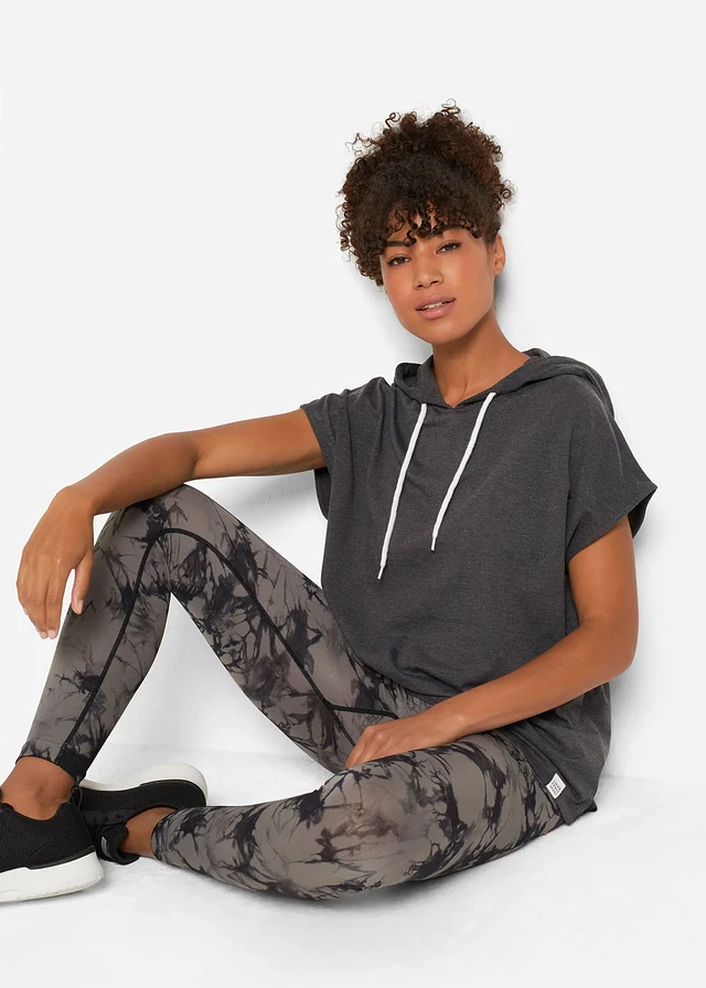 Mikina oversize • antracitová melírovaná • obchod bonprix
