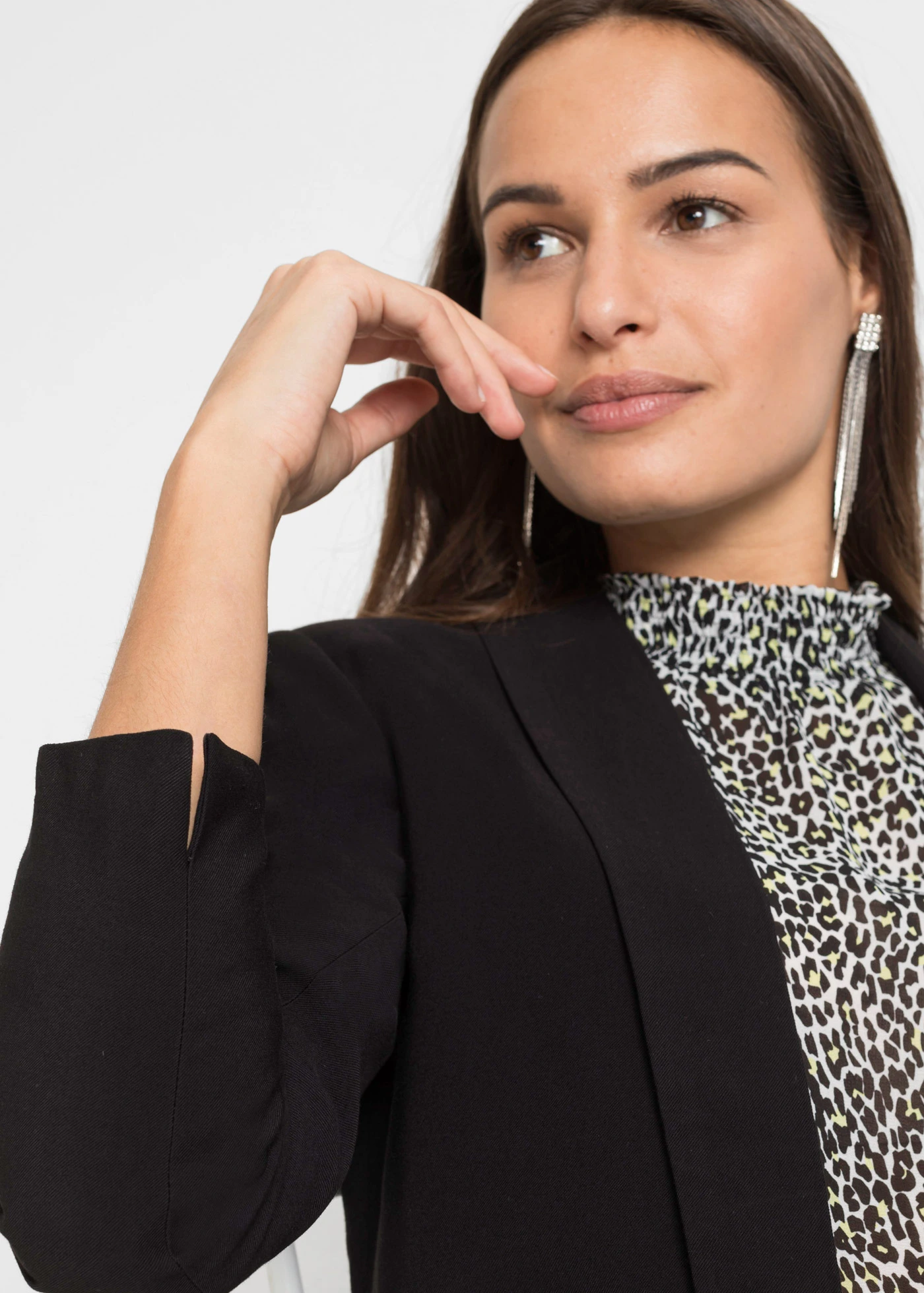 Blazer long • noir • Boutique bonprix