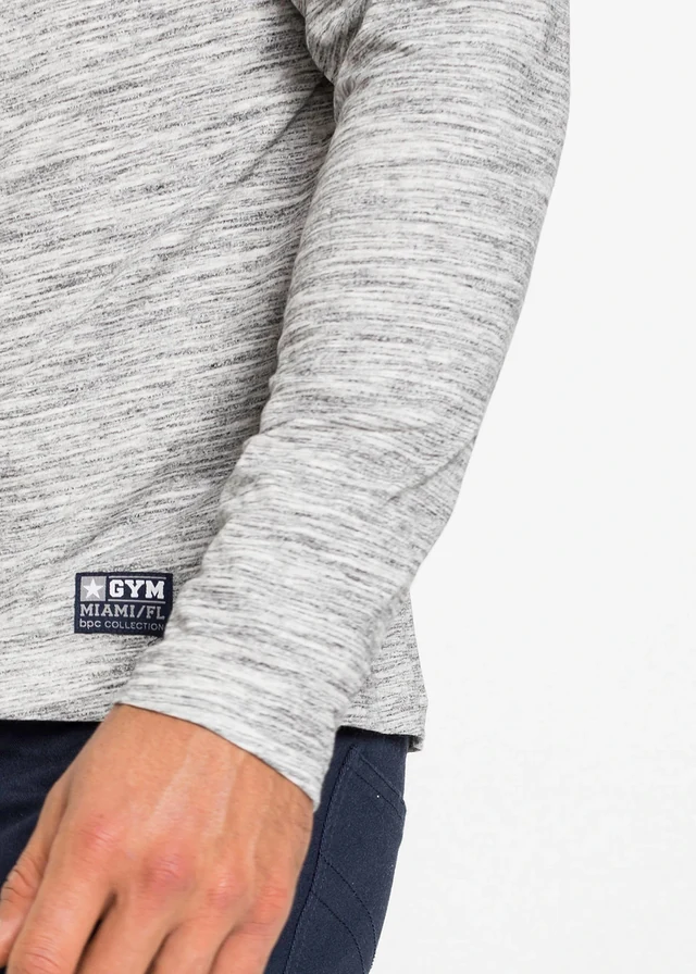 Lot de 2 t-shirts manches longues • bleu foncé chiné + gris chiné • product-page.page-title-suffix