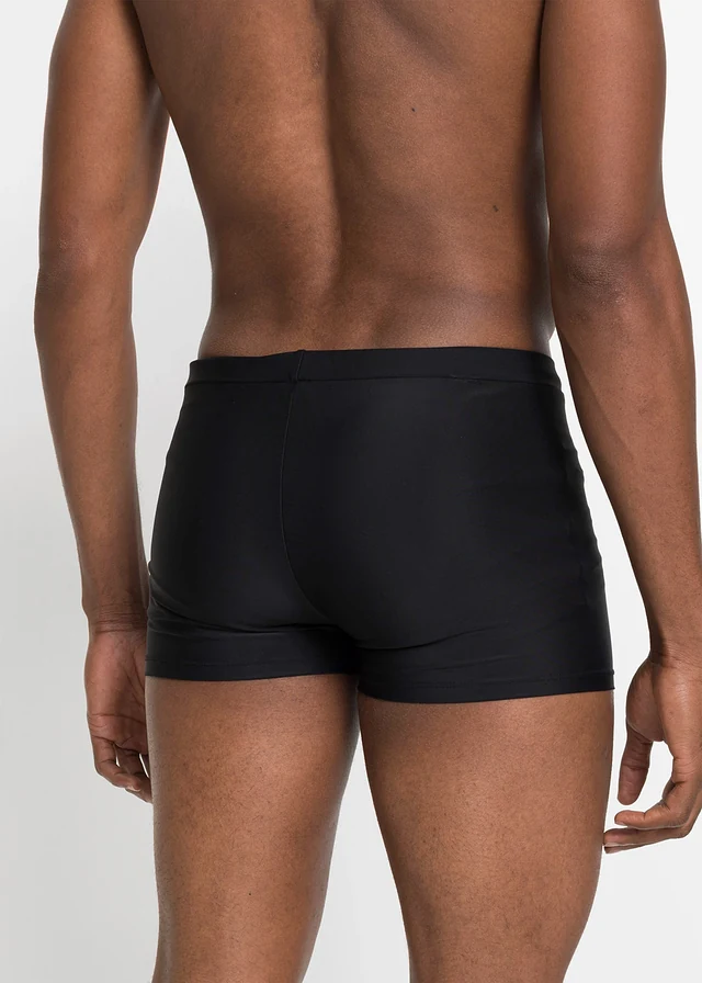 Short de bain, Couleur: noir/bleu