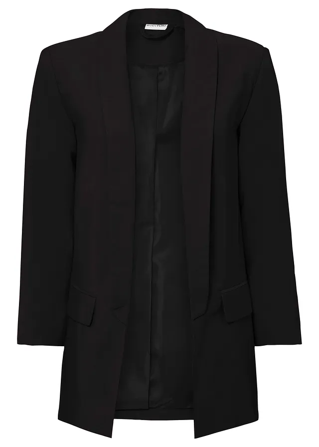 Lange blazer in een viscosemix