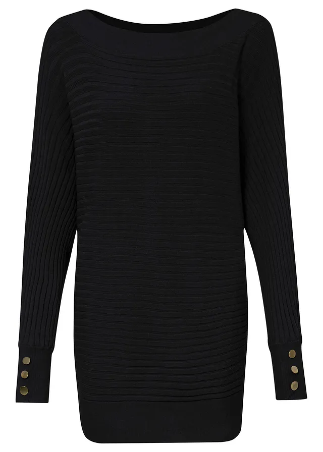 Pull en fine maille • noir • Boutique bonprix