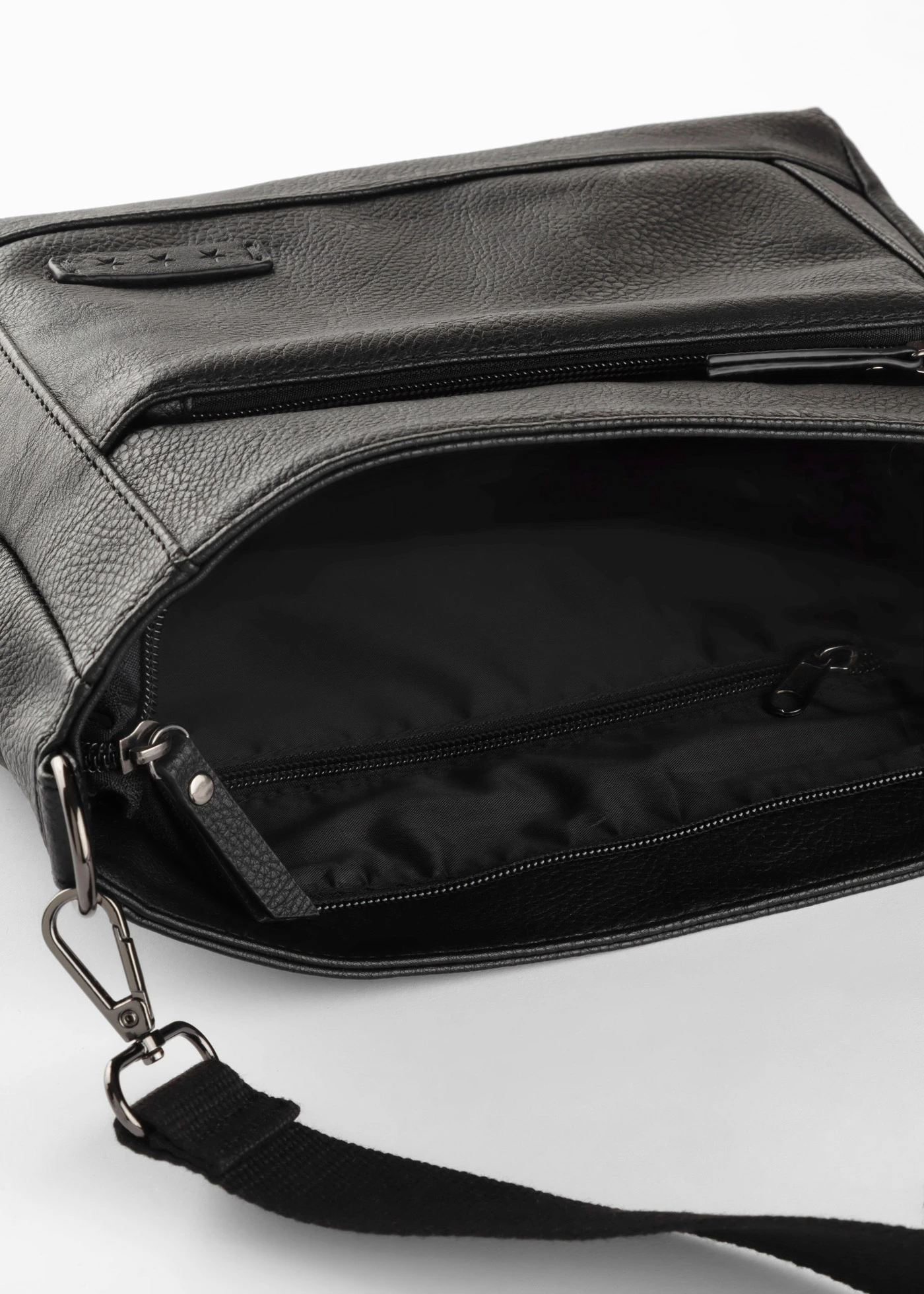 Geantă de umăr cu baretă detașabilă • negru-alb twill • magazin bonprix