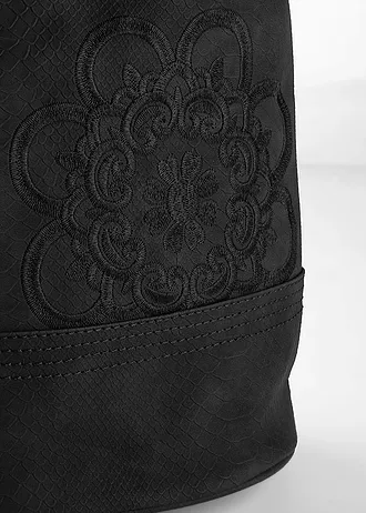 Poșetă cu broderie • negru • magazin bonprix